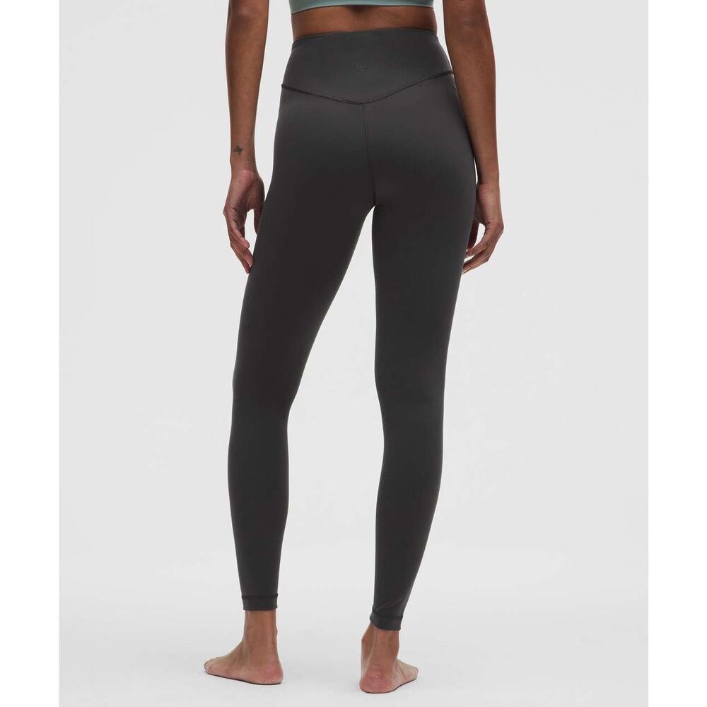 Lululemon Wunder Under SmoothCover High-Rise Tight 28” Graphite Grey Sz 6 - Picture 3 of 11